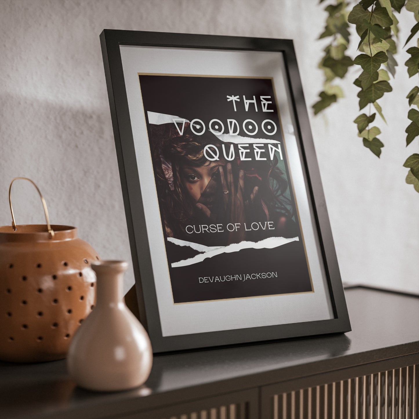 Chic Black Framed Poster Art | Aesthetic Wall Decor for Home, Stylish Gift for Book Lovers, Modern Art Print