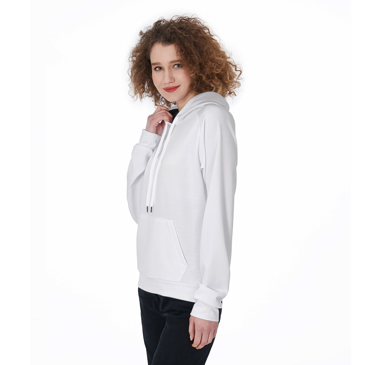 All-Over Print Women's Raglan Pullover Hoodie