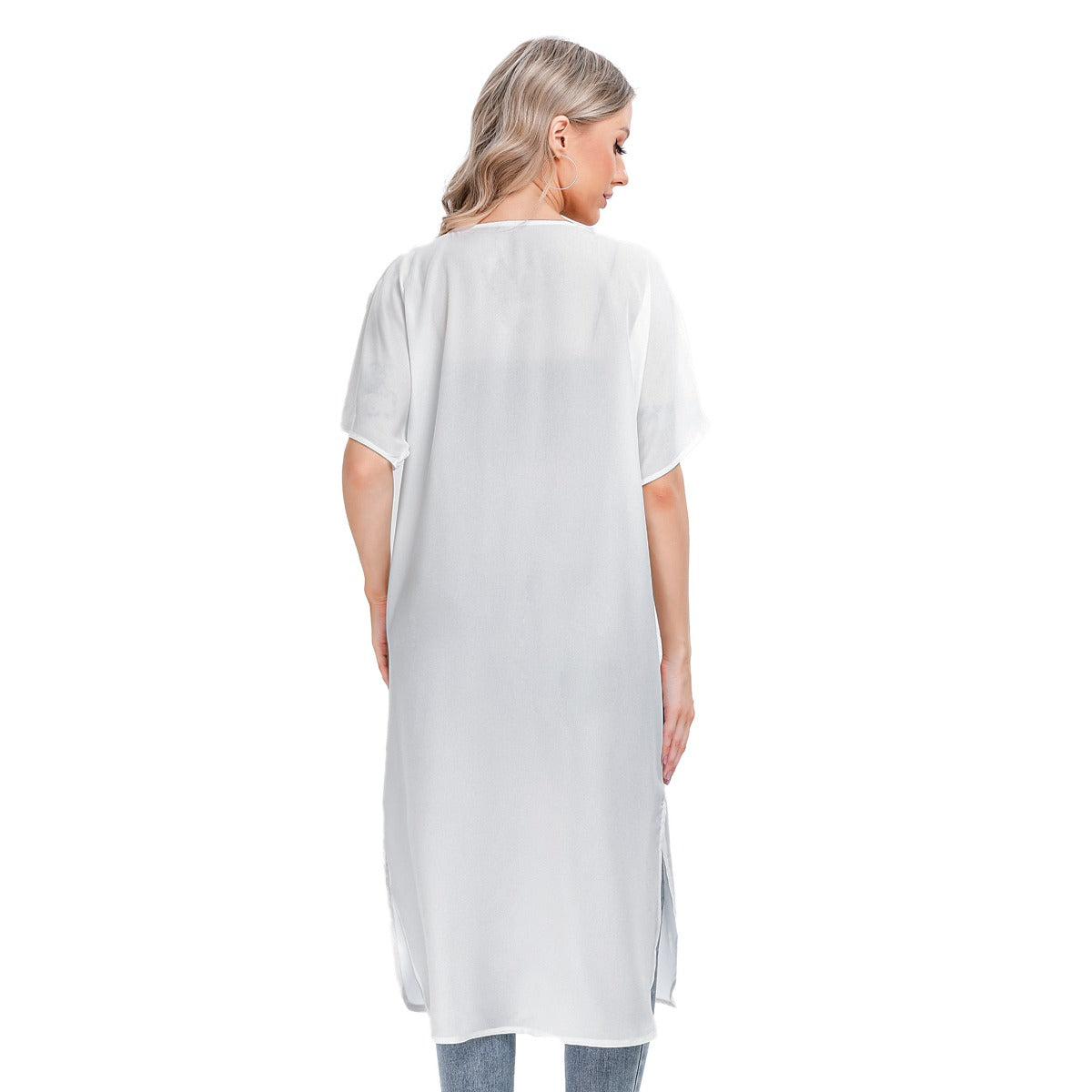 All-Over Print Women's Short Sleeve Cardigan