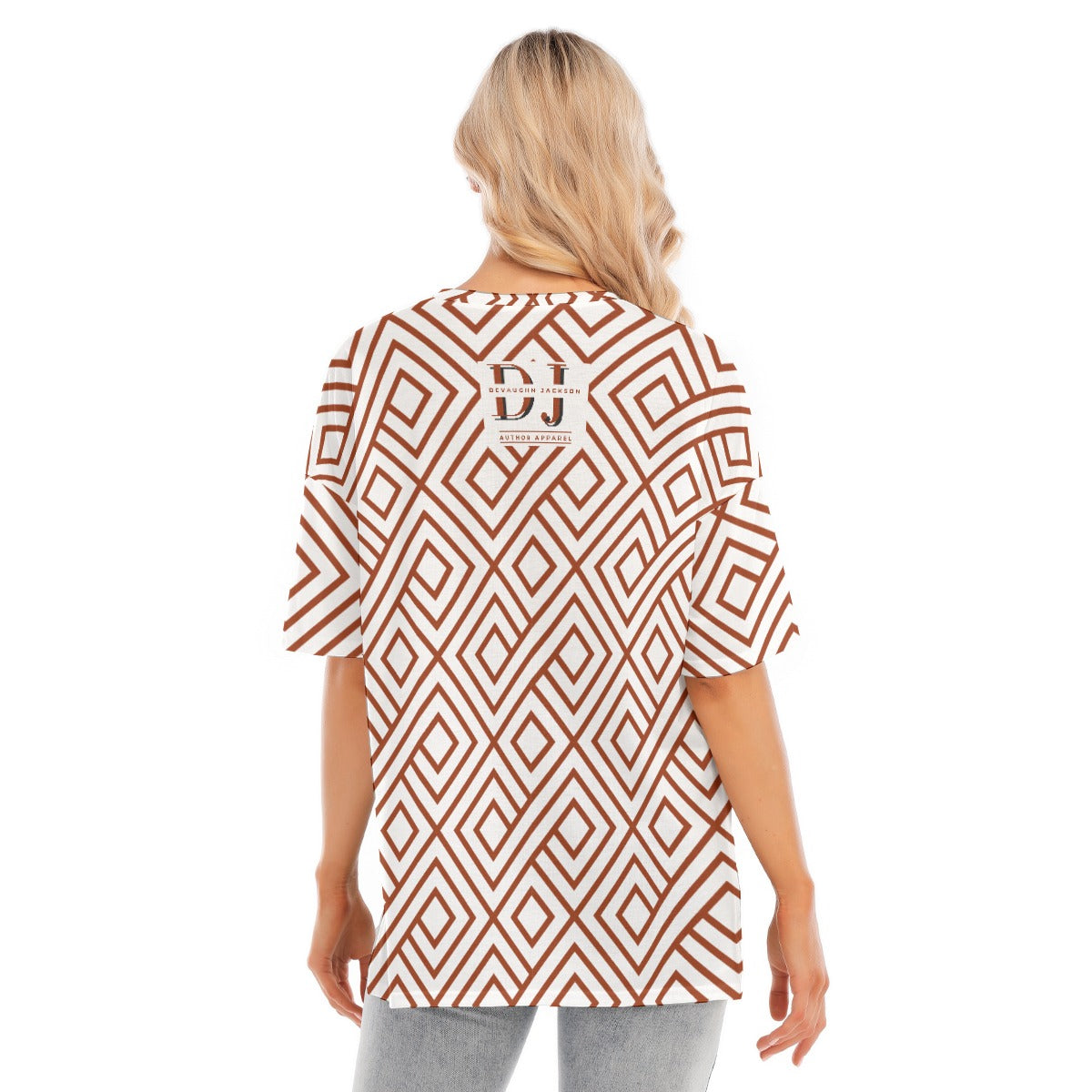 Women's Short Sleeves T-shirt With Hem Split