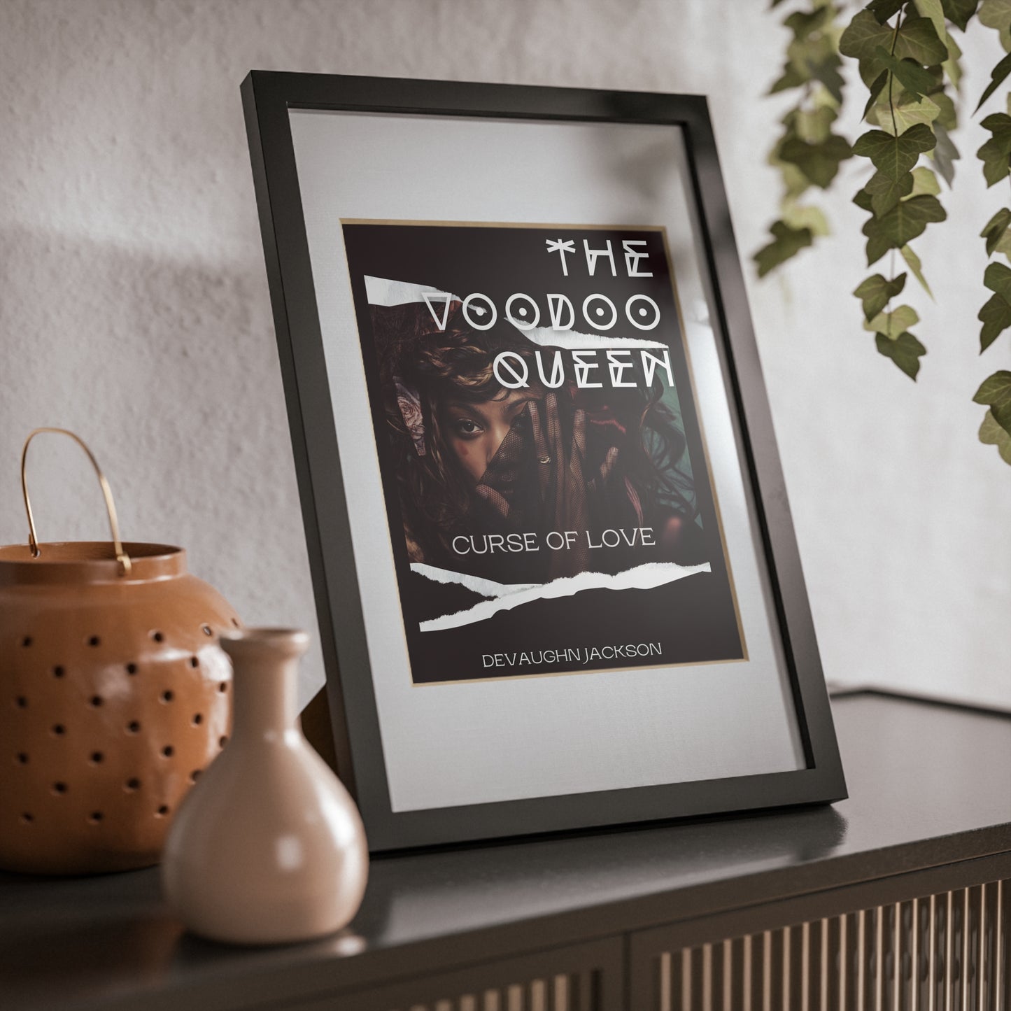 Chic Black Framed Poster Art | Aesthetic Wall Decor for Home, Stylish Gift for Book Lovers, Modern Art Print