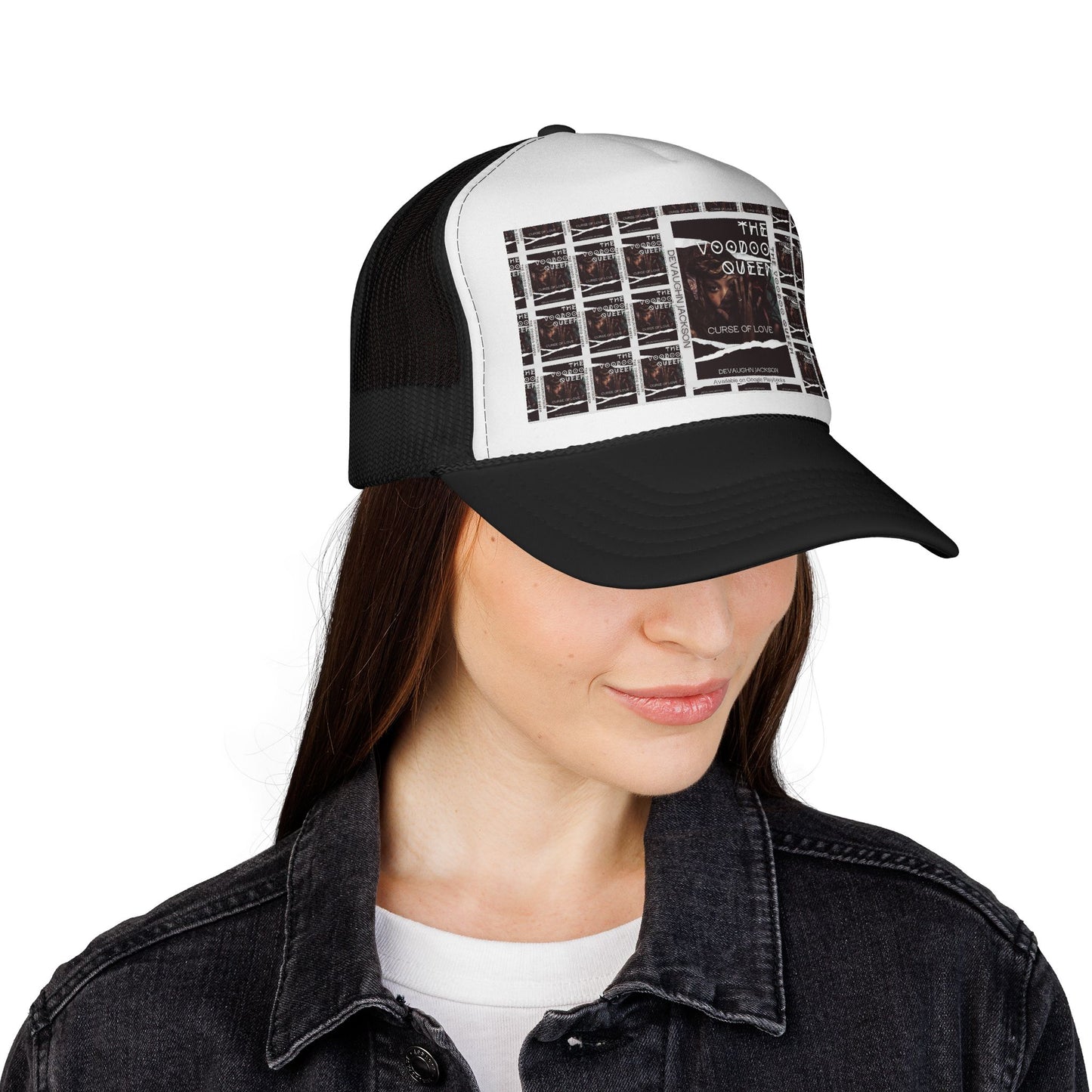 Voodoo Queen Trucker Cap | Stylish Summer Hat for Festivals, Outdoor Adventures, Casual Wear, Unique Gift, Adjustable