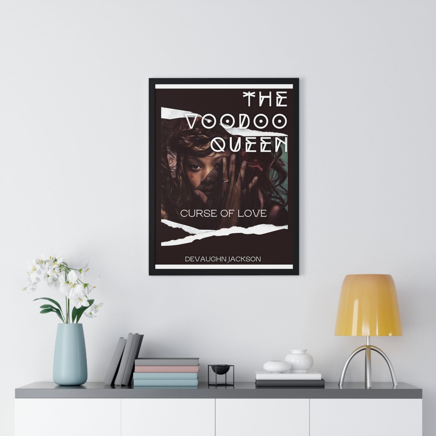 Voodoo Queen Art Print, Wall Decor, Witchy Home Accent, Unique Gift for Her, Literary Art, Feminine Decor, Halloween Decoration