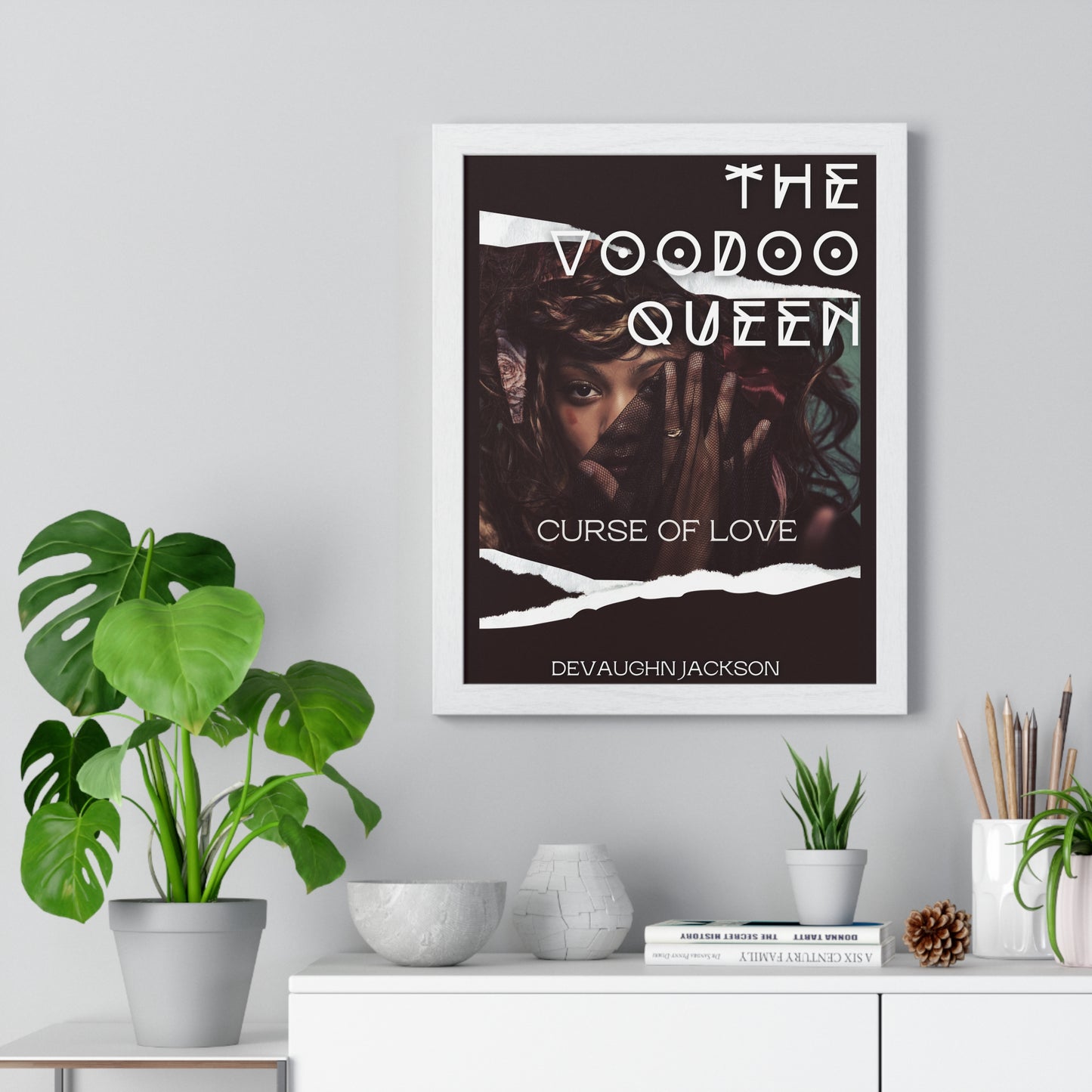 Voodoo Queen Art Print, Wall Decor, Witchy Home Accent, Unique Gift for Her, Literary Art, Feminine Decor, Halloween Decoration