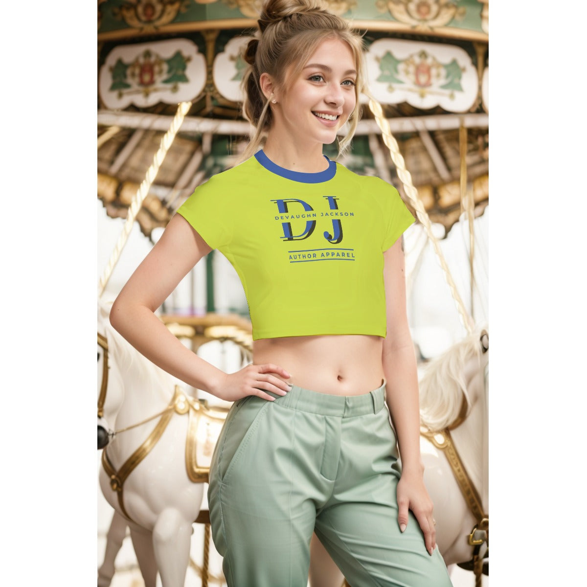 Women's Raglan Cropped T-shirt