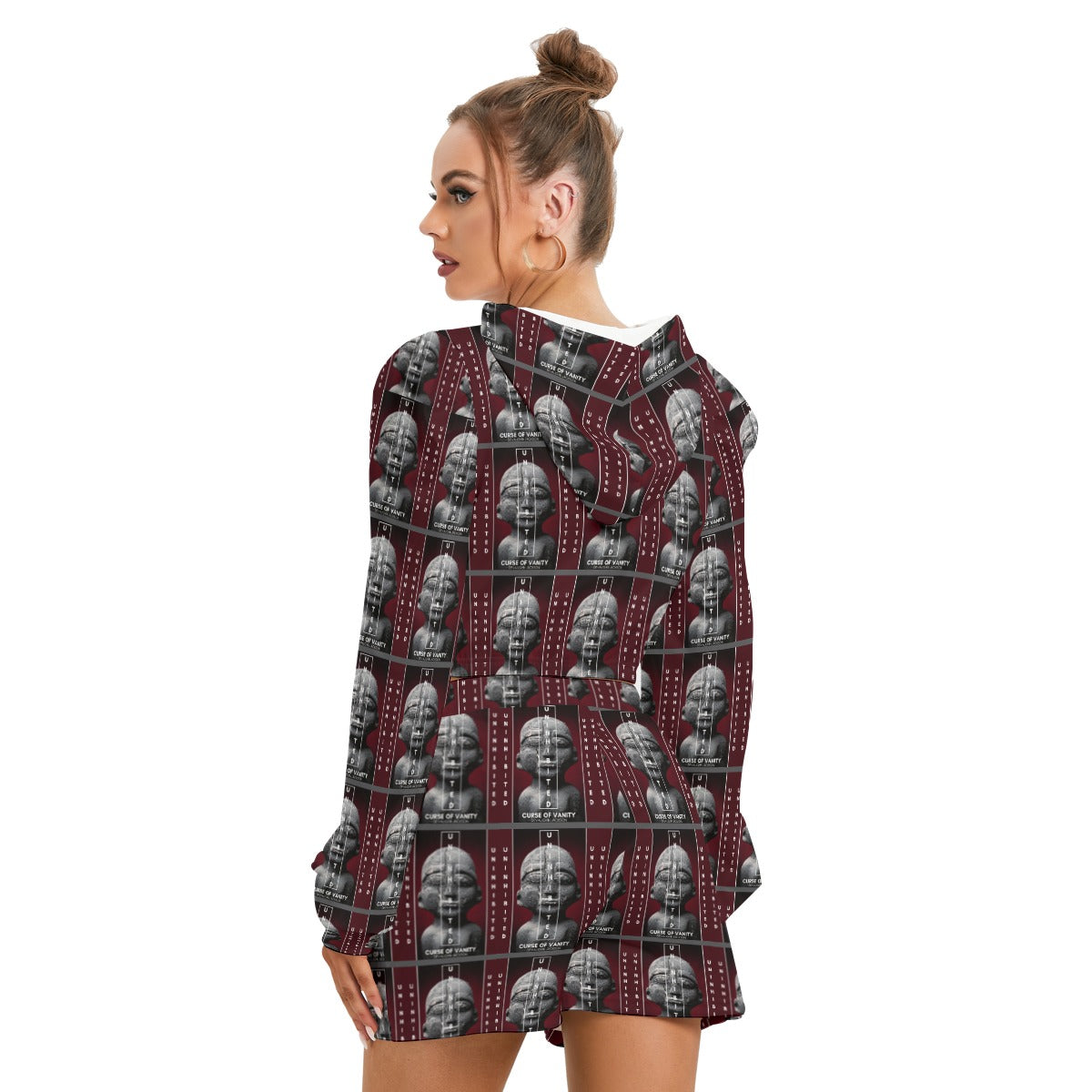 Women's Mirco Fleece Hoodie And Shorts Set