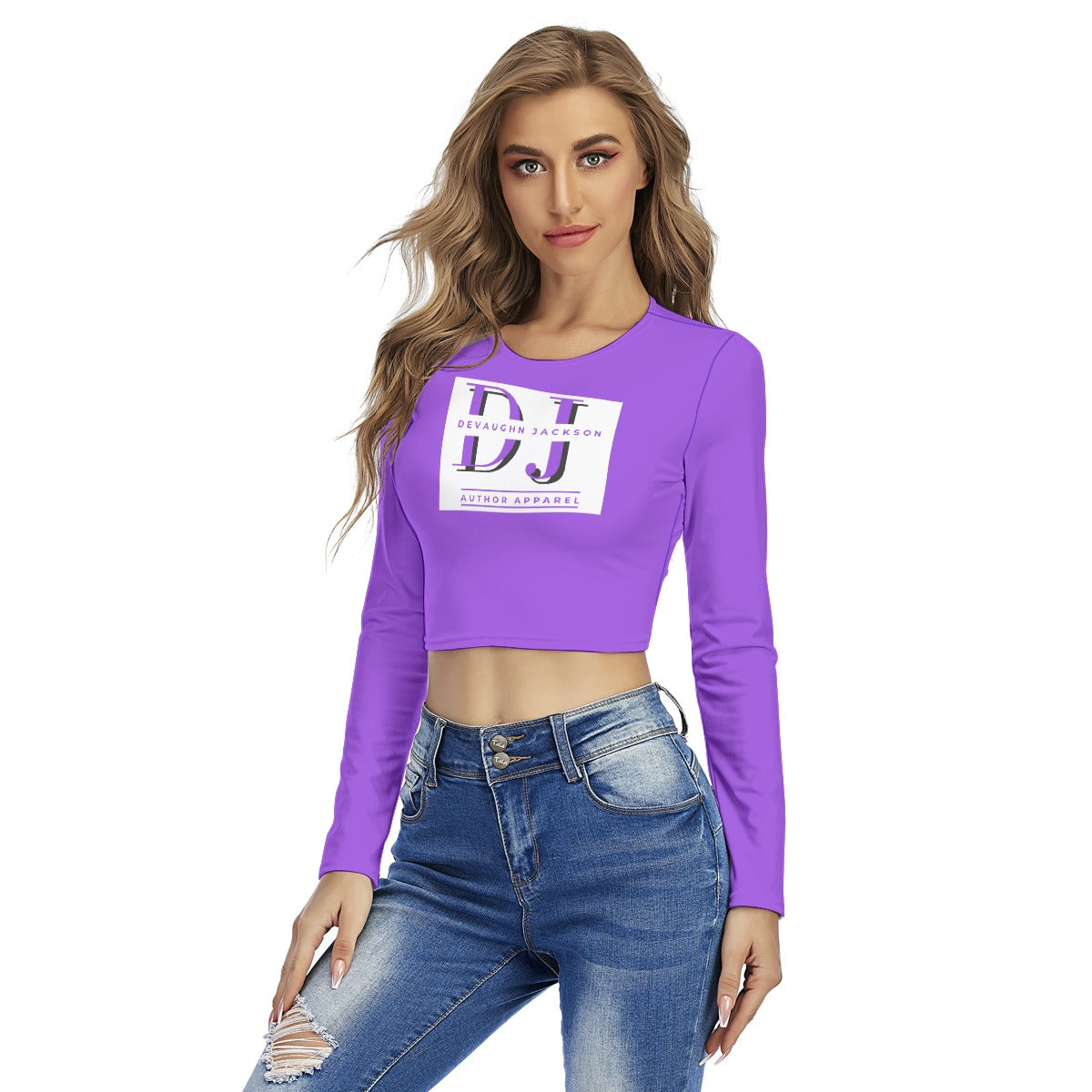 Women's Round Neck Crop Top T-Shirt