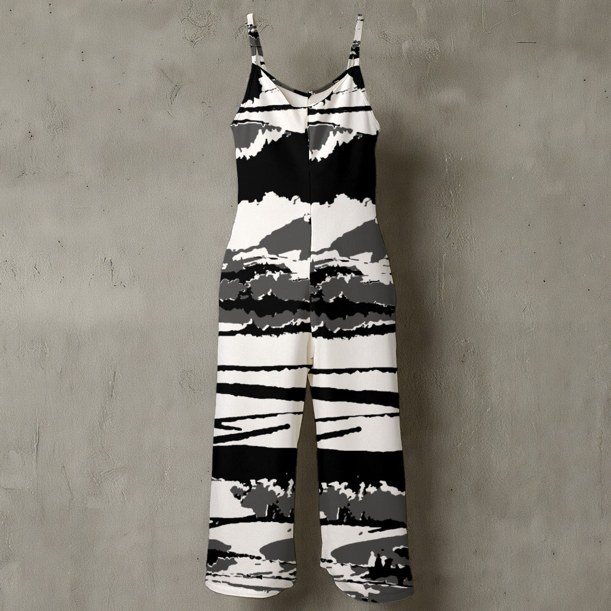Women’s Floral Spaghetti Strap Wide-Leg Jumpsuit