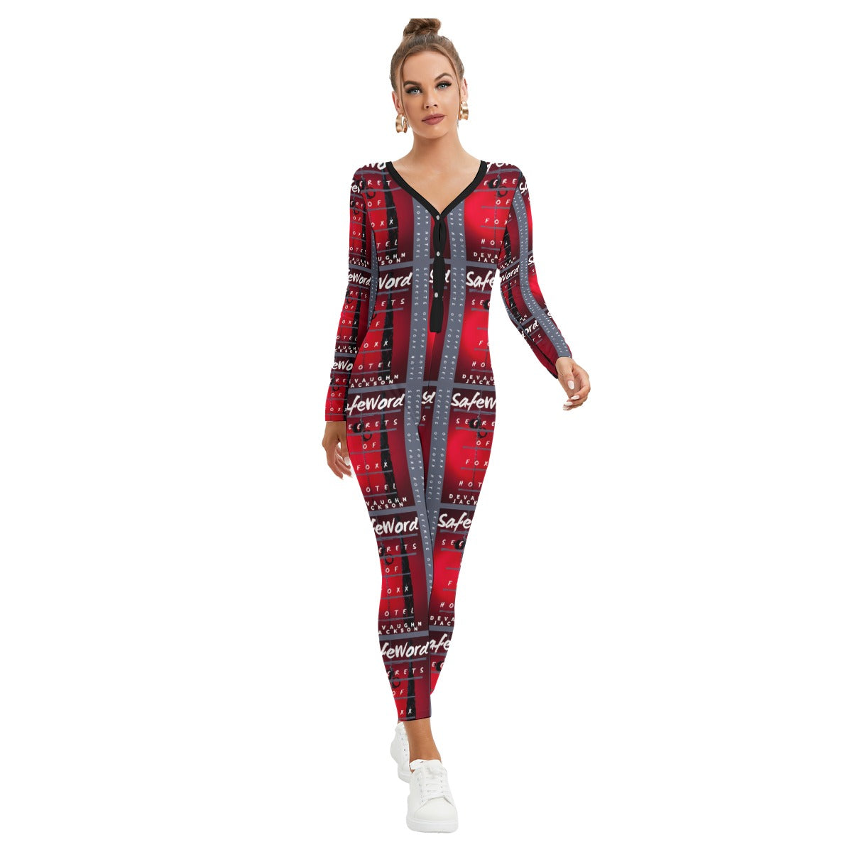 Women's Plunging Neck Jumpsuit