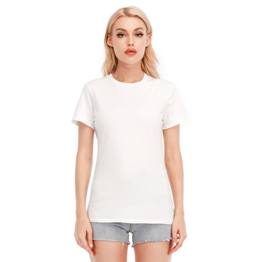 All-Over Print Women's Round Neck T-Shirt | 190GSM Cotton