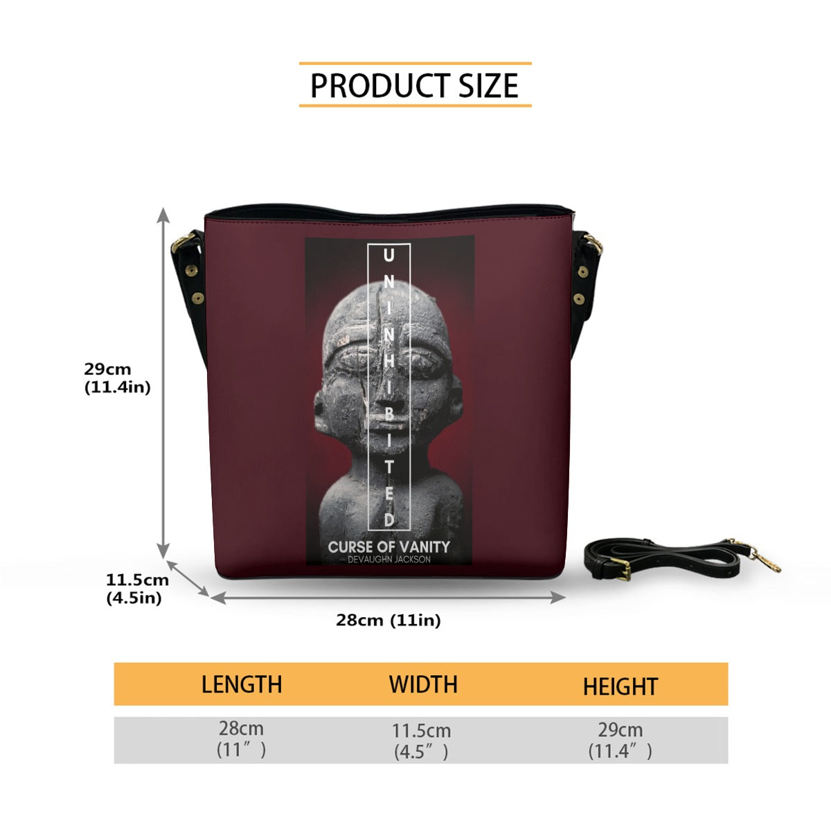 Minimalist Square Crossbody Bucket Bag