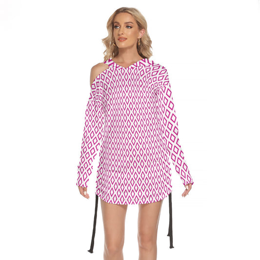 Women's One-shoulder Dress With Waist Shirring