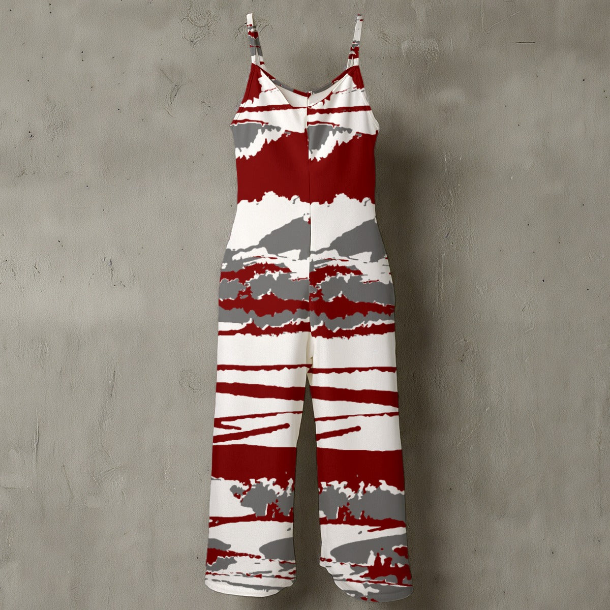 Women’s Floral Spaghetti Strap Wide-Leg Jumpsuit