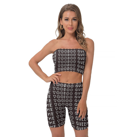 Women's Breast Wrap Shorts Suit