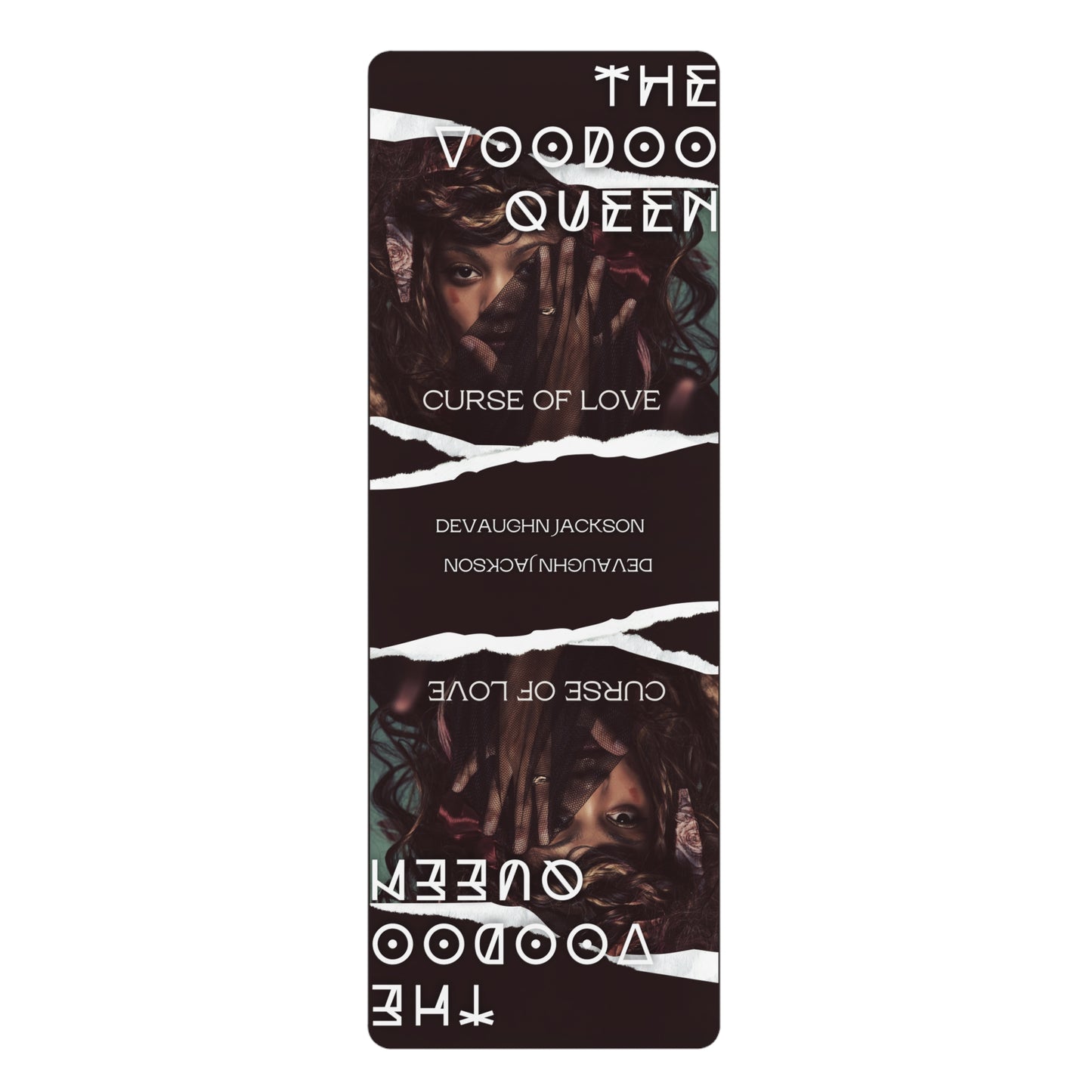 Voodoo Queen Rubber Yoga Mat – Inspired Yoga Mat, Fitness Mat, Home Decor, Gift for Yogis, Curse of Love Art